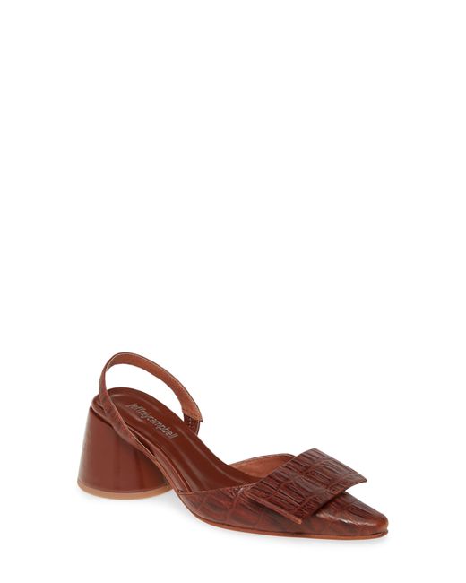 Jeffrey Campbell Brown Kari Bow Slingback Pump