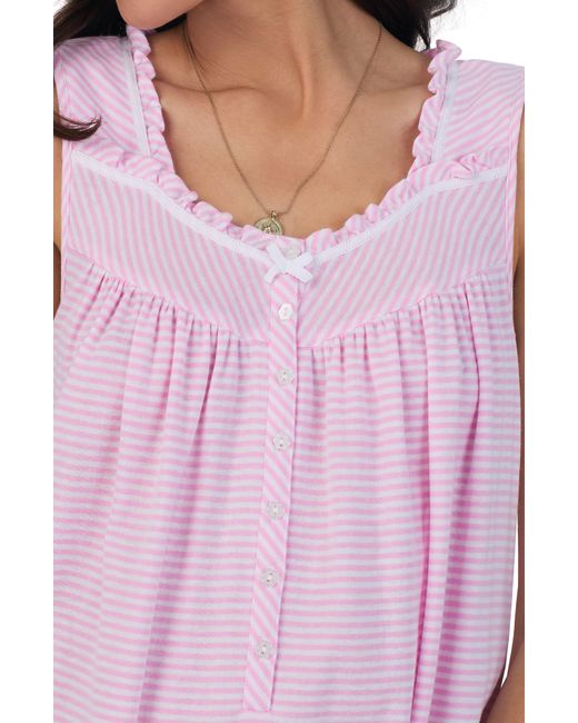 Eileen West Pink Sleeveless Short Nightgown
