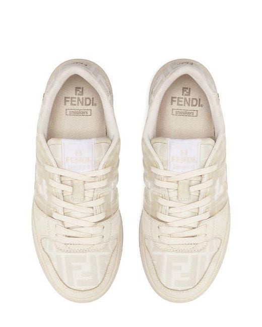 Fendi White Ff Match Sneaker for men