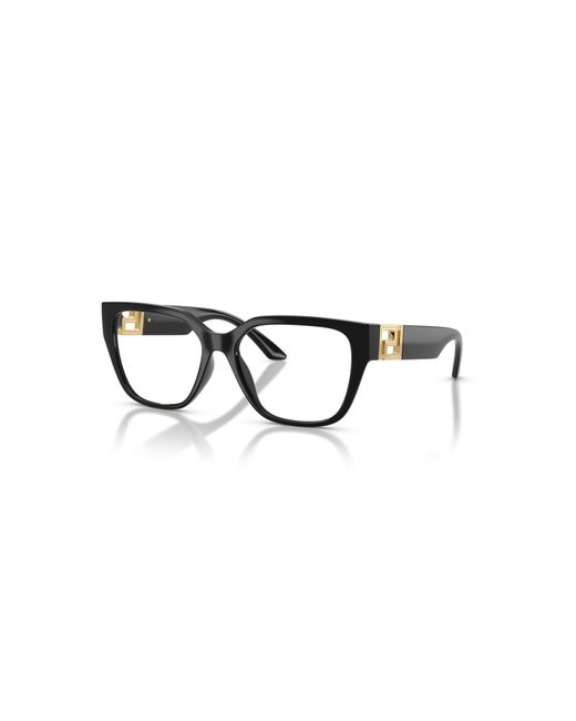 Versace Black 52Mm Square Optical Glasses