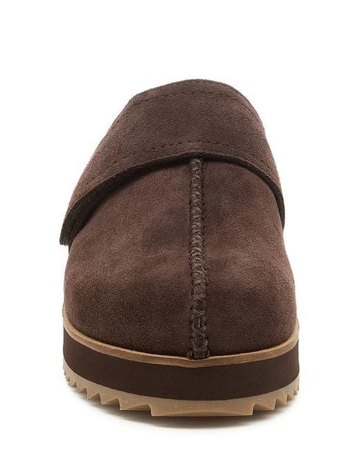 Kelsi Dagger Brooklyn Brown Fig Platform Mule