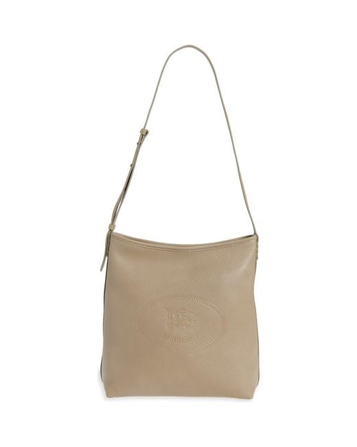 Burberry Brown Small Highlands Leather Shoulder Bag