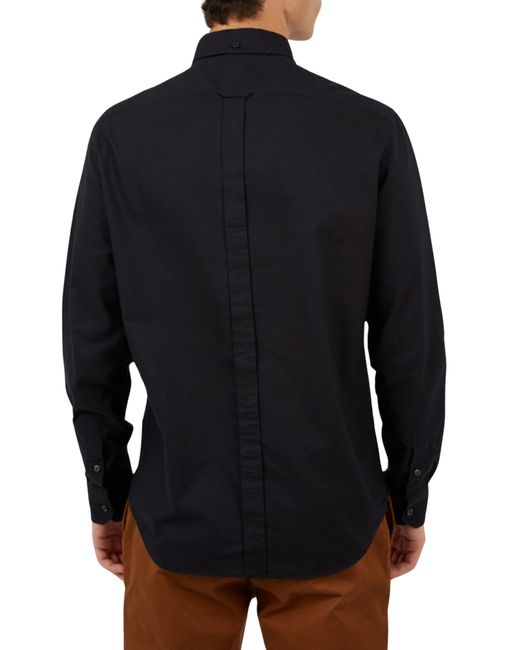 Ben Sherman Black Signature Organic Cotton Oxford Button-down Shirt for men