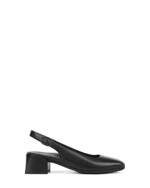 Vionic Black Reyes Block Heel Slingback Pump