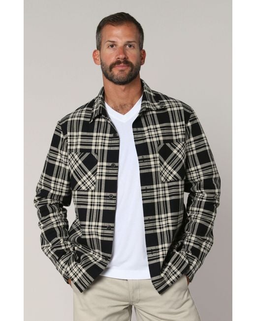 LEISURE LAB Black Outlander Button Up for men