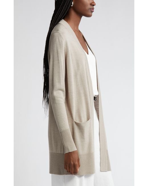 Nordstrom White Everyday Open Front Cardigan