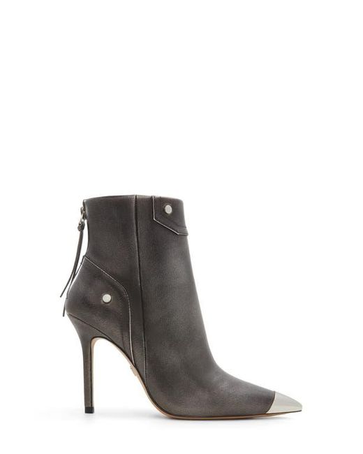 ALDO Gray Nilita Pointed Cap Toe Bootie