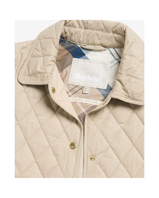 Barbour Natural Reil Quilted Belted Recycled Polyester Jacket