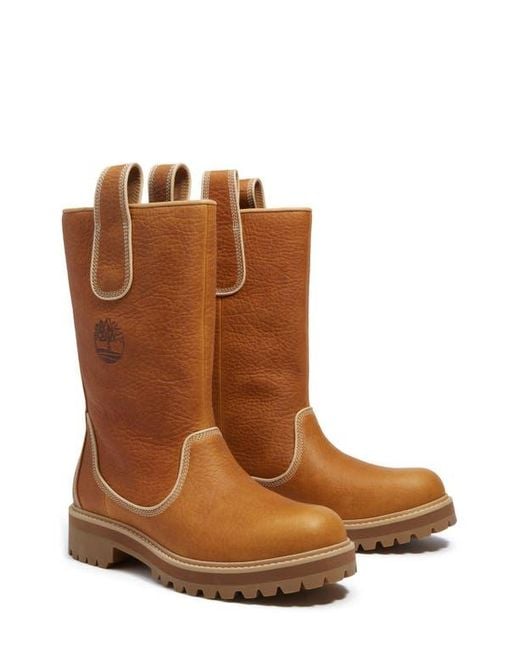 Timberland Brown Vibram Waterproof Tall Pull-On Boot for men