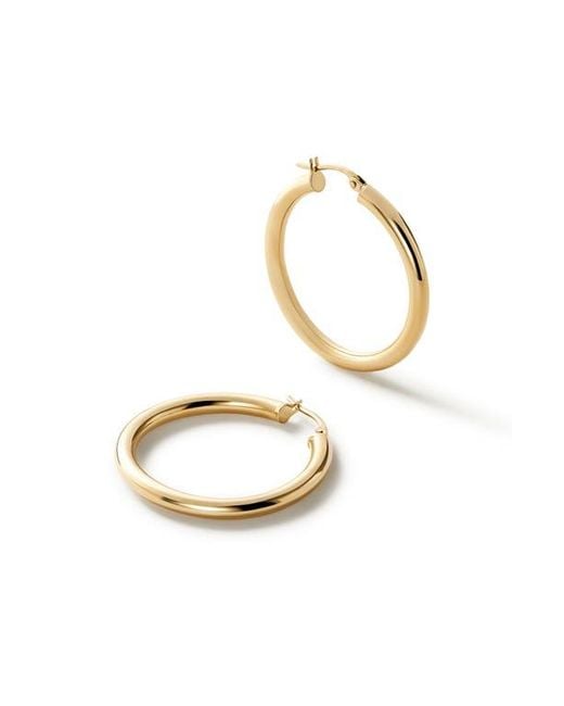 Ana Luisa White Chunky Hoop Earrings