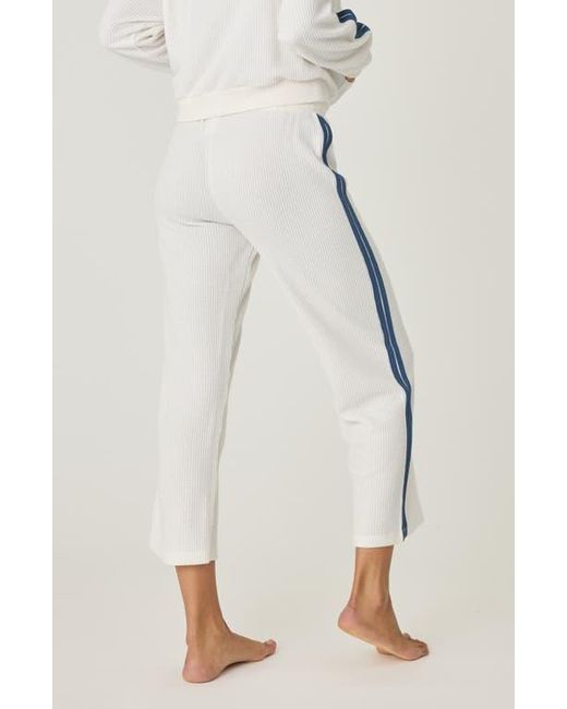 Pj Salvage White Waffle Knit Lounge Set