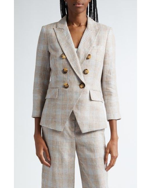 Costume Veronica Beard Gemini - Blazer Et Pantalon à Carreaux Bleus - Taille 8 - Occasion Très Bon état