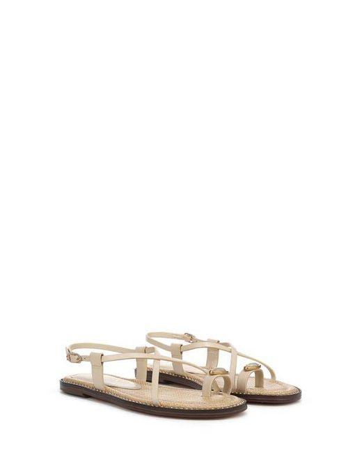 Sam Edelman White Tenly Toe Loop Sandal