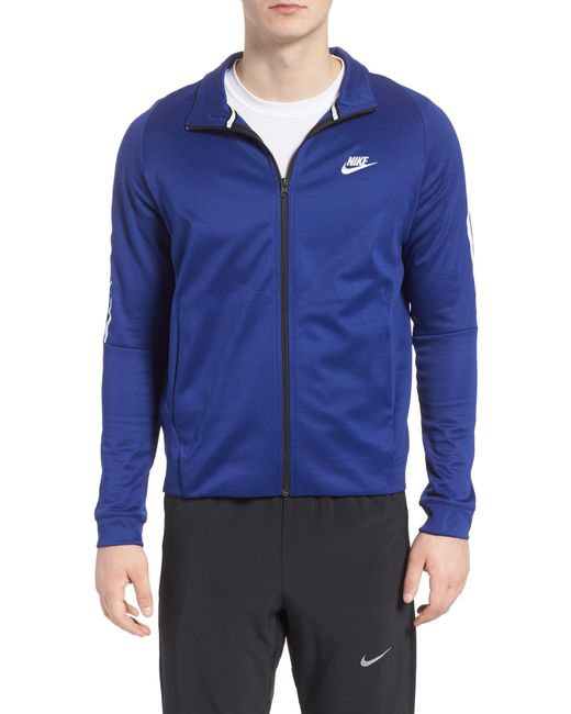 Nike Blue Sportswear Zip Track Jacket for men