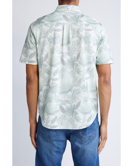 Tommy Bahama White San Lucio Fallen Fronds Short Sleeve Button-up Shirt for men