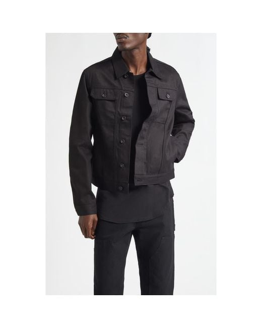 JKEEFER Black Jacob Taped Type 3 Trucker Jacket for men