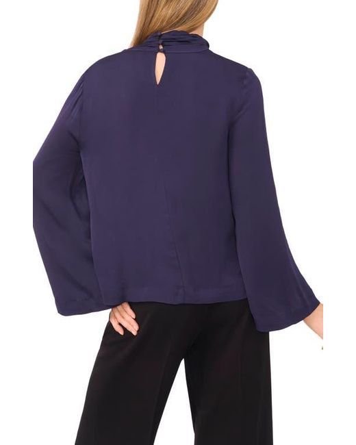 Ted Baker Blue Flowy Long Sleeve Georgette Top