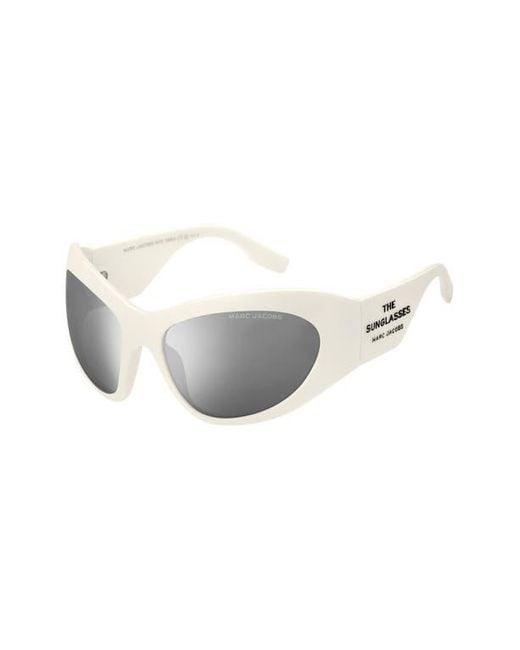 Marc Jacobs Gray 62Mm Rectangular Sunglasses