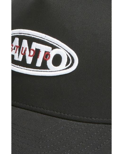 Saint Studio Black Flexfit Snapback Trucker Hat for men