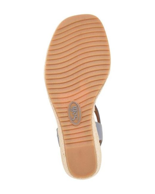 Söfft Blue Inez Wedge Sandal