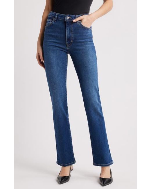 FRAME Blue The Pencil High Waist Slim Straight Leg Jeans