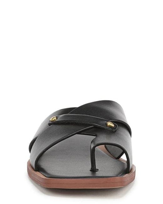 Sarto Black Etta Toe Loop Sandal