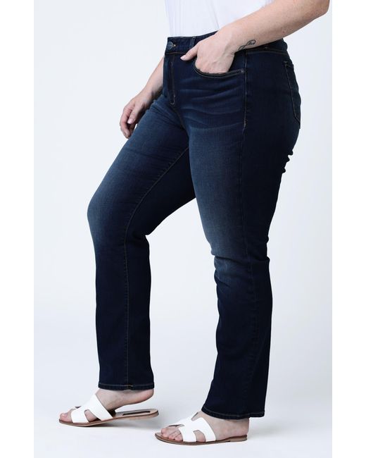 Slink Jeans Blue High Rise Straight Leg Inseam