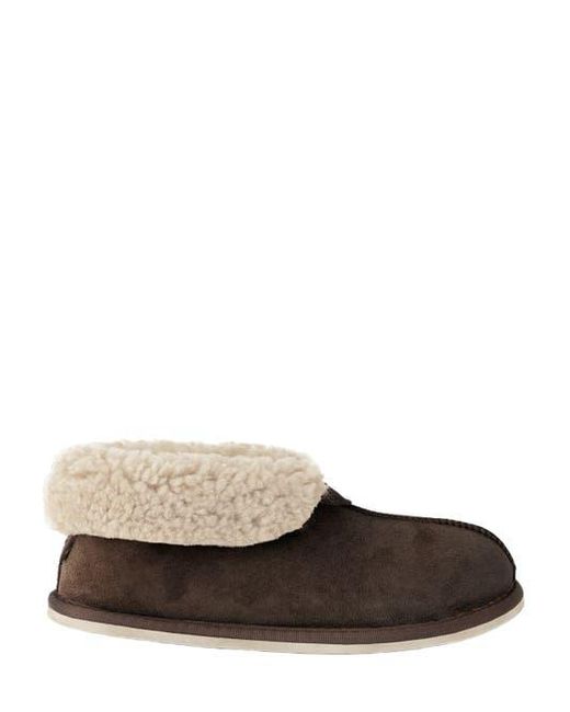 Celtic & Co. Brown Ladies' Shearling Bootee Slippers