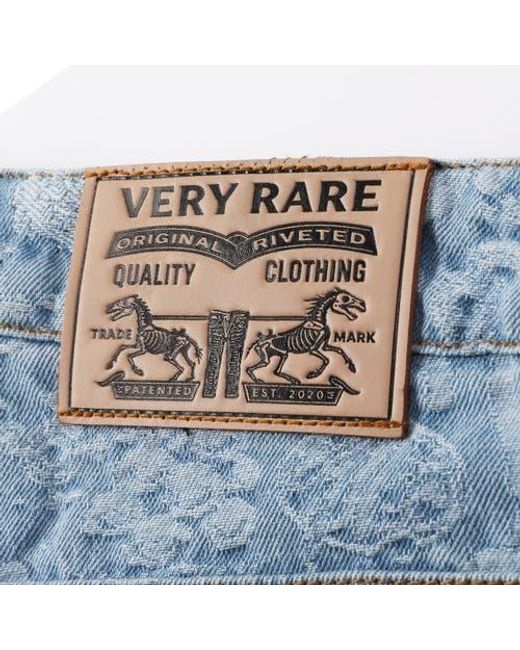 VERYRARE Blue Monogram Pants for men