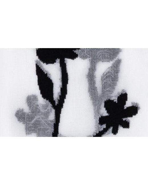 Hansel From Basel White Shadowplay Sheer Quarter Socks