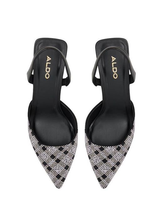 ALDO White Brizza Slingback Pointed Toe Pump