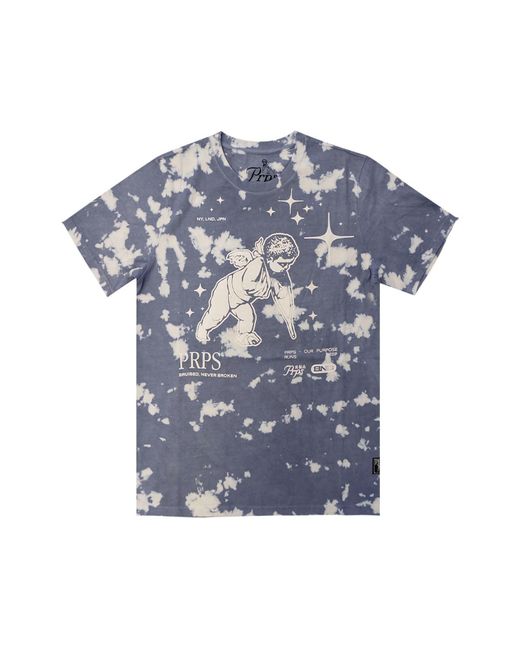 PRPS Blue Matsue Graphic T-shirt for men