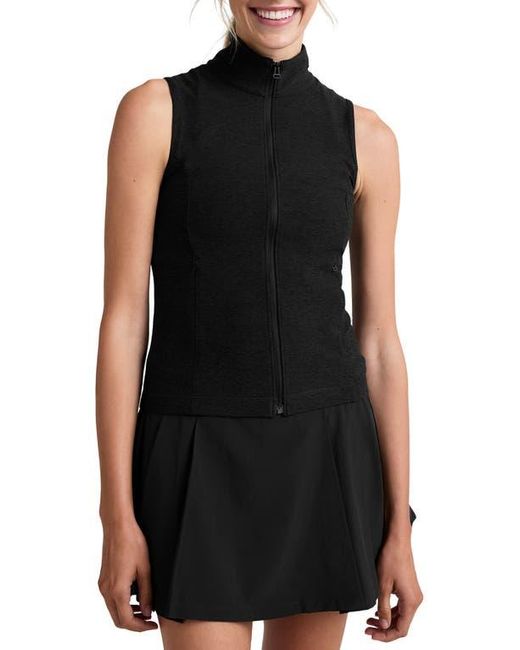 Beyond Yoga Black Venice Zip Vest