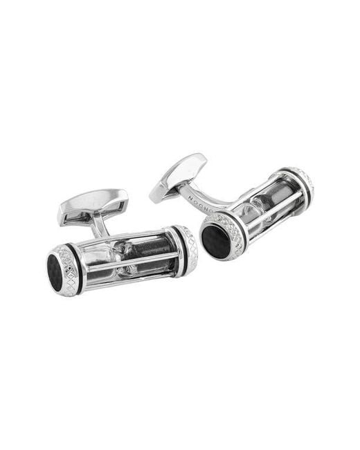 Tateossian Black Sand Timer Novelty Cufflinks for men
