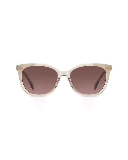 Kate Spade Brown Seline 54Mm Rectangular Sunglasses