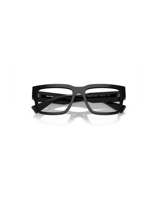Miu Miu Black 54Mm Rectangle Optical Glasses
