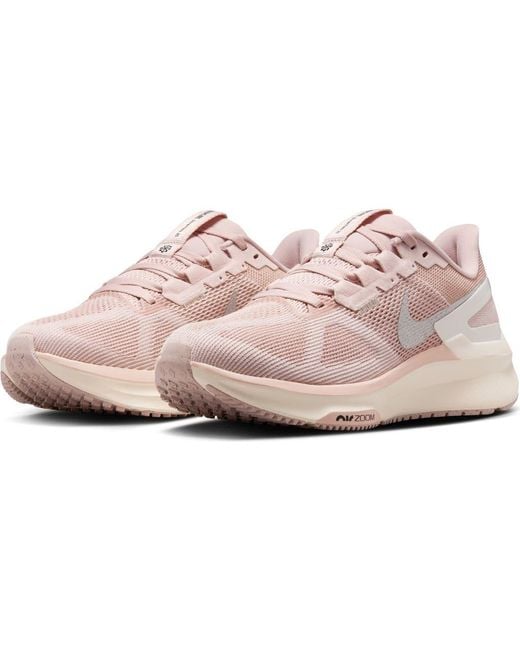 Nike Women's Pink Air Zoom Structure 25 Road Running Shoe