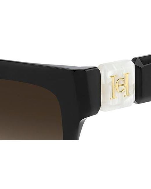 Carolina Herrera Black Her 49Mm Square Sunglasses