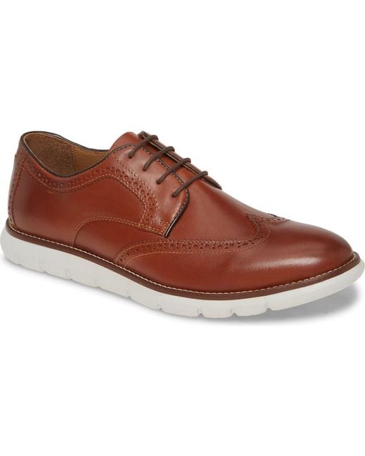Johnston & Murphy Brown Holden Wingtip for men