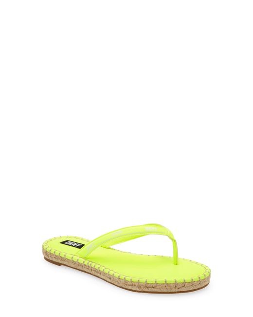 DKNY Yellow Tabatha Flip Flop