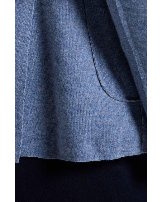 Bugatchi Blue Wool Blend Laser Cut Blazer for men