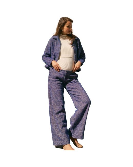 Cache Coeur Blue Pippa Maternity Jacket