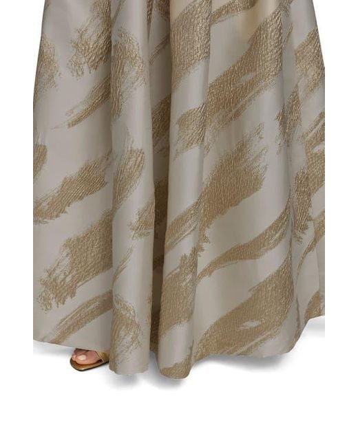 Donna Karan Natural Strapless Fit & Flare Gown