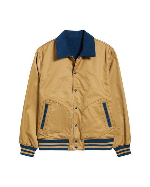 Schott Nyc Blue Reversible 'Baseball' Jacket for men