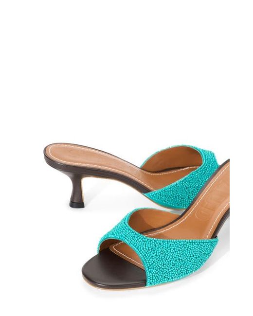 Staud Blue Brigitte Slide Sandal