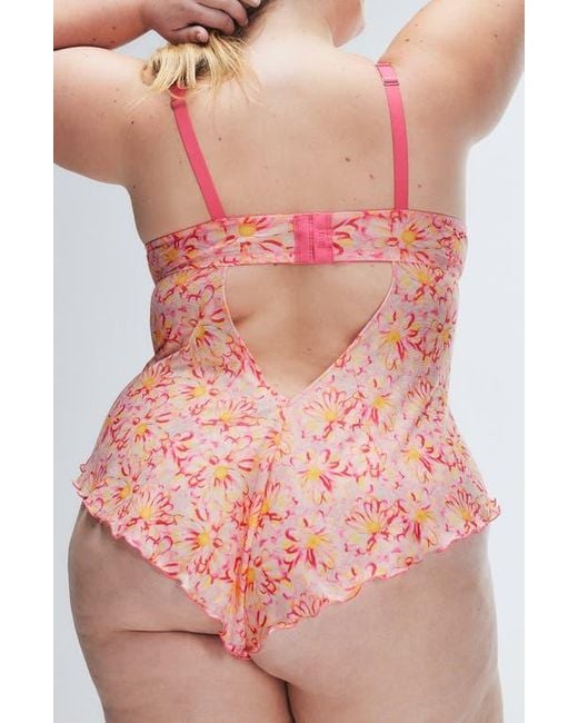 Savage x Fenty Multicolor Sunray Lace Underwire Teddy