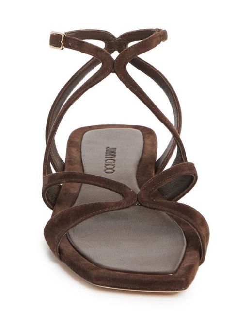 Jimmy Choo Brown Ayla Sandal