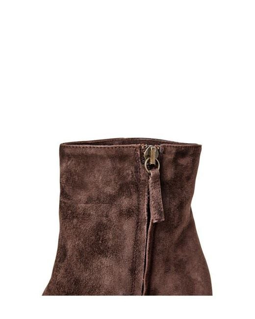 Bruno Magli Brown Opera Wedge Bootie