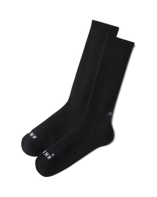 Rhone Black Commuter Socks for men