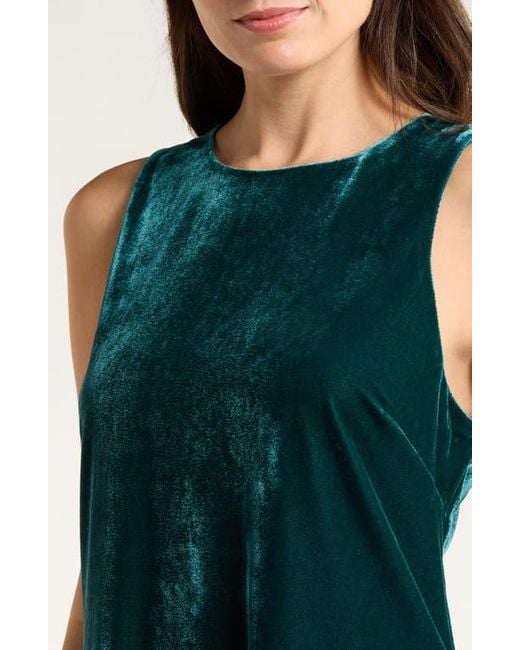 Tommy Bahama Blue Jasmina Velvet Shift Dress